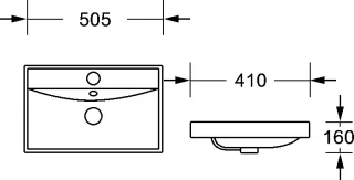 Раковина Milleau Miel MU7028H-GW белый